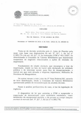 poder judiciário justiça federal seçao judiciária do rio de janeiro