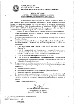 PODER JUDICIÁRIO JUSTIÇA DO TRABALHO J - TRT-ES
