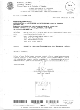 PUDER JUDICIÁRIO Justiça do Trabalho Tribunal - Anoreg-MT