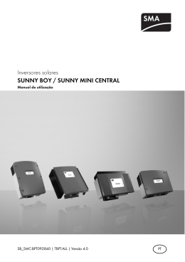 Inversores solares SUNNY BOY / SUNNY MINI CENTRAL