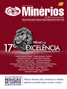 Conheça o autor do projeto - Revista Minérios & Minerales