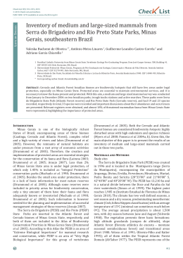 Full PDF - Check List: Journal of Species Lists and Distribution