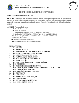 EDITAL DO PREG&Atilde;O ELETR&Ocirc;NICO N&ordm; 008/2014