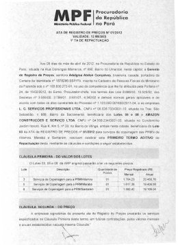 arp 01/12-primeiro ta repactua&ccedil;&atilde;o