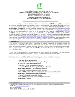 06/2015 - Superintend&ecirc;ncia do Desenvolvimento da Amaz&ocirc;nia
