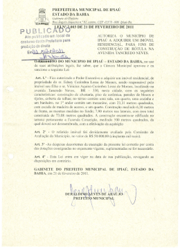 PREFEITURA MUNICIPAL DE IPIA&Uacute; ESTADO DA BAHIA