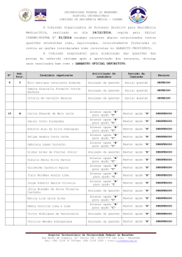 Edital COREME 01/2007 - Concursos.ufma.br