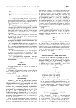 Portaria n.&ordm; 313/2012