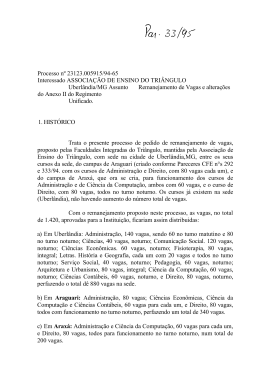 Processo nº 23123.005915/94-65 Interessado ASSOCIAÇÃO DE