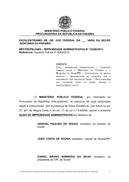 GENIVAL PAULINO DE SOUZA - Procuradoria da Rep&uacute;blica no