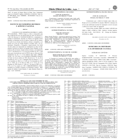 Edital de Habilita&ccedil;&atilde;o - Minist&eacute;rio da Cultura