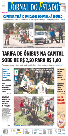 CURITIBA TER&Aacute; 10 UNIDADES DO PARAN&Aacute; SEGURO