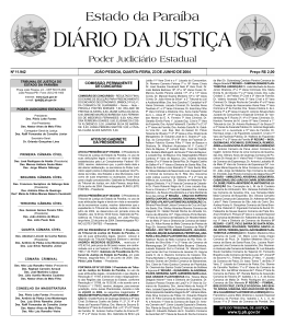 Diario da Justi a 29-05-2001 - Tribunal de Justi&ccedil;a da Para&iacute;ba