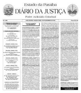 Diario da Justi a 29-05-2001 - Tribunal de Justi&ccedil;a da Para&iacute;ba