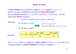 Raizes complexas