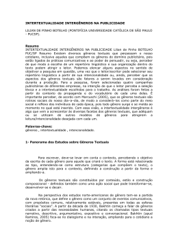 intertextualidade interg&ecirc;neros na publicidade lilian de pinho botelho