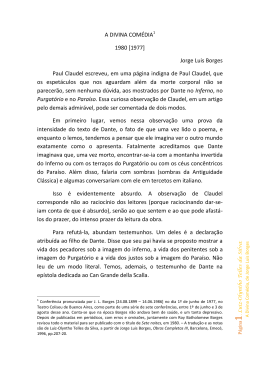 A DIVINA COMÉDIA 1980 [1977] Jorge Luis Borges Paul Claudel