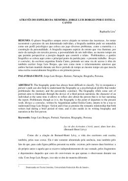 ATRAVÉS DO ESPELHO DA MEMÓRIA: JORGE LUIS