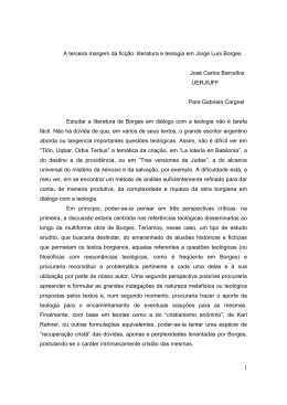 literatura e teologia em Jorge Luís Borges José Carlos