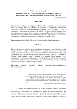 &ldquo;Funes &ndash; o memorioso&rdquo; de Borges e a doen&ccedil;a do esquecimento em