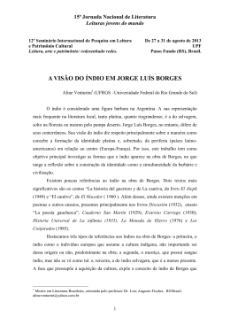 a vis&atilde;o do &iacute;ndio em jorge lu&iacute;s borges