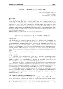 a escola em sorocaba no s&eacute;culo xix - histedbr