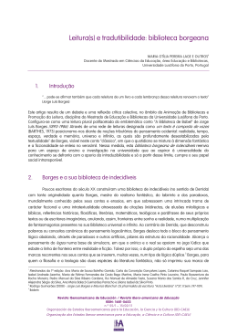 Leitura(s) e tradutibilidade: biblioteca borgeana