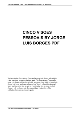 cinco visoes pessoais by jorge luis borges pdf