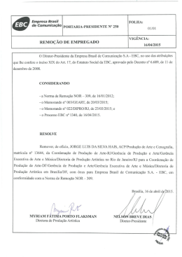 portaria – presi nº 250 – remoção – jorge luis da silva hais
