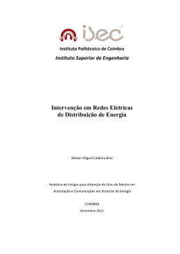 Intervenção em Redes Elétricas de Distribuição de Energia