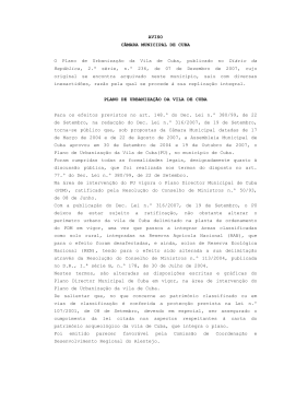 Regulamento do PU de Cuba - C&acirc;mara Municipal de Cuba