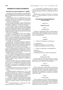 O Plano de Urbaniza&ccedil;&atilde;o de Vila de Frades, foi publicado por RCM