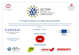 2 European Conference on e-Public Procurement (ECPP)