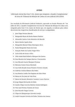 Lisboa - ao Conselho Superior da Magistratura
