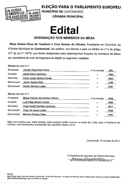 Edital - Município de Cantanhede