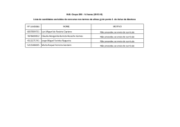 Lista candidatos excluídos