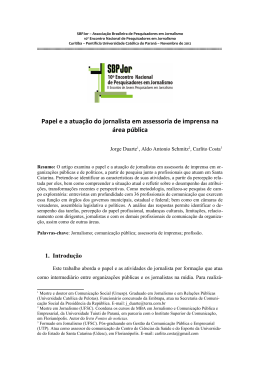 Artigo SBPJor &ndash; anais &ndash; teste