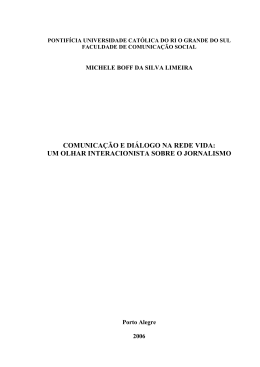 COMUNICA&Ccedil;&Atilde;O E DI&Aacute;LOGO NA REDE VIDA: UM OLHAR