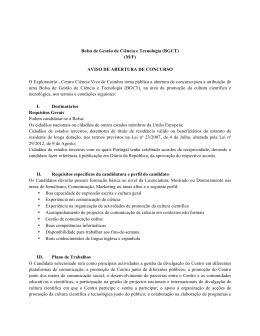 Edital - aviso de abertura de concurso.