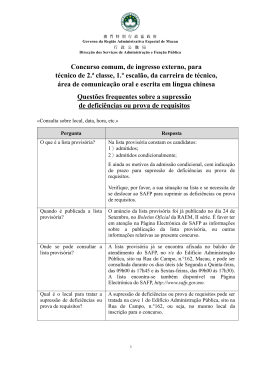 Quest&otilde;es frequentes sobre a supress&atilde;o de defici&ecirc;ncias ou prova de