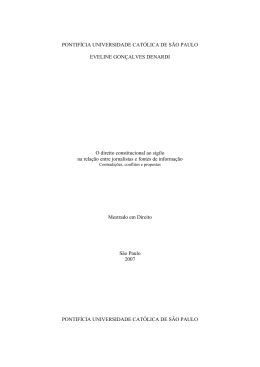 PONTIF&Iacute;CIA UNIVERSIDADE CAT&Oacute;LICA DE S&Atilde;O