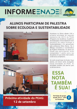 informe enade 2015 - Faculdade Novos Horizontes