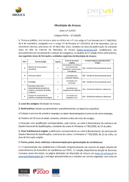 sê pepﬁl - Câmara Municipal de Arouca