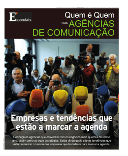 Empresas e tend&ecirc;ncias que est&atilde;o a marcar a agenda