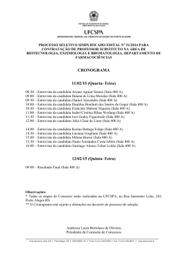 Farmacoci&ecirc;ncias/Biotecnologia, Enzimologia, Bromatologia