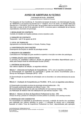 AVISO DE ABERTURA N.92/2015