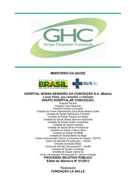 GRUPO HOSPITALAR CONCEI&Ccedil;&Atilde;O