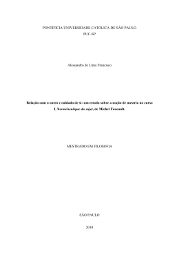 PONTIF&Iacute;CIA UNIVERSIDADE CAT&Oacute;LICA DE S&Atilde;O PAULO PUC