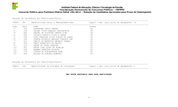 Resultado prova escrita