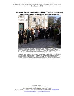 Visita de Estudo do Projecto EUROTRAD &ndash; Europa das